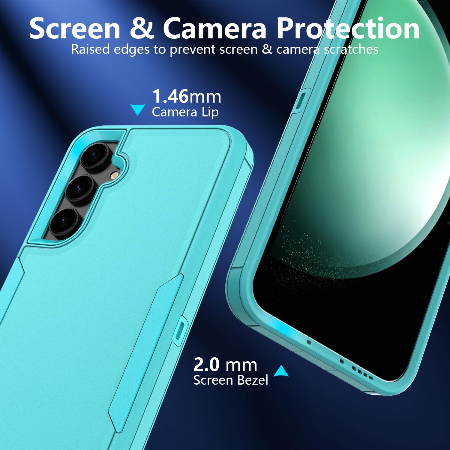 ZX Zenixy for Samsung Galaxy S23 FE Case, Heavy Duty Shockproof